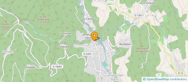 localisation de l'entreprise LES HAUTS DE LAMALOU  LAMALOU-LES-BAINS
