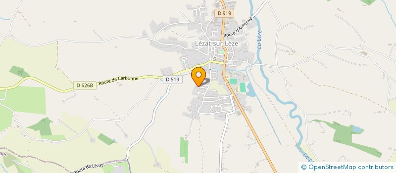 localisation de l'entreprise LES HAUTS DE MONICART à LEZAT-SUR-LEZE