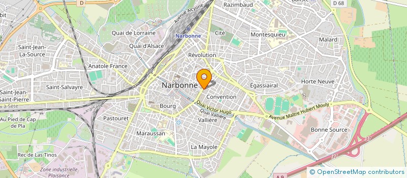 localisation de l'entreprise LES HAUTS DE NARBONNE à NARBONNE