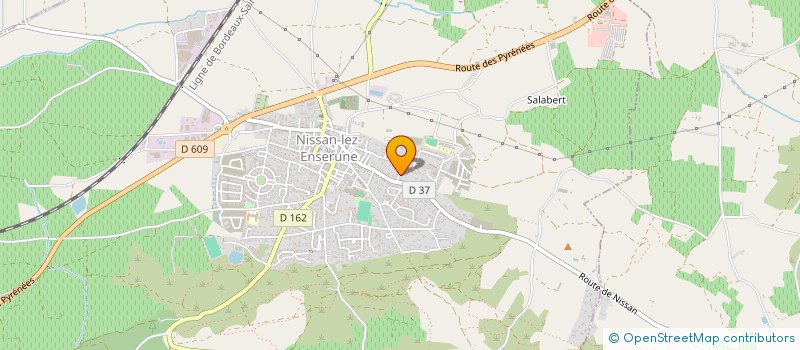 localisation de l'entreprise LES HAUTS DE NISSAN  NISSAN-LEZ-ENSERUNE