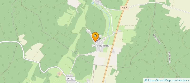 localisation de l'entreprise LES HAUTS DE NOIRFONDS  PENNESIERES