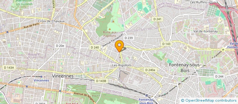 localisation de l'entreprise LES HAUTS DE PENNEL à FONTENAY-SOUS-BOIS