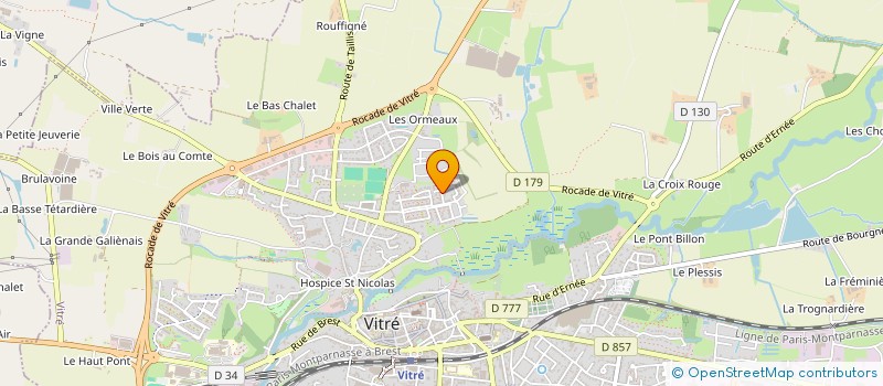 localisation de l'entreprise LES HAUTS DE PLAISANCE  VITRE