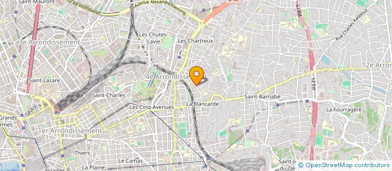 localisation de l'entreprise LES HAUTS DE POUCEL SCI à MARSEILLE