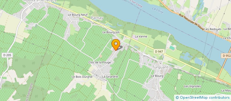 localisation de l'entreprise LES HAUTS DE ROCHEVILLE à PARNAY