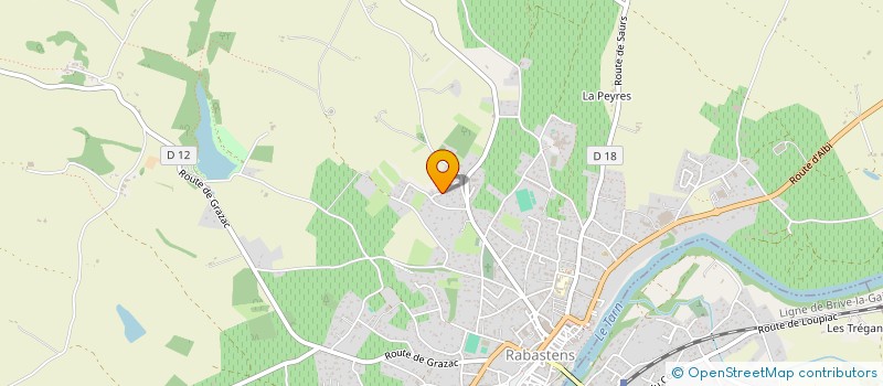 localisation de l'entreprise LES HAUTS DE ROQ  ROQUEMAURE