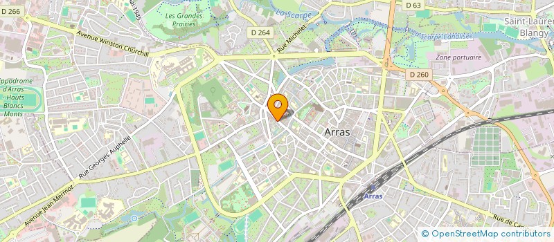 localisation de l'entreprise LES HAUTS DE SAINT-AUBERT à ARRAS