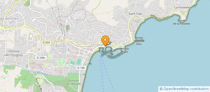 localisation de l'entreprise LES HAUTS DE SAINT CLAIR à LE LAVANDOU