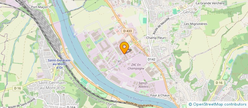 localisation de l'entreprise LES HAUTS DE SAINT MAURICE  VENISSIEUX