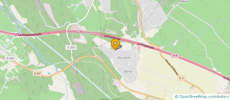 localisation de l'entreprise LES HAUTS DE SAINT MAXIMIN à OLLIERES