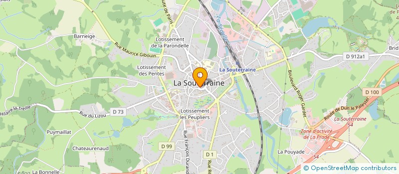 localisation de l'entreprise LES HAUTS DE SAINT MICHEL  LA SOUTERRAINE