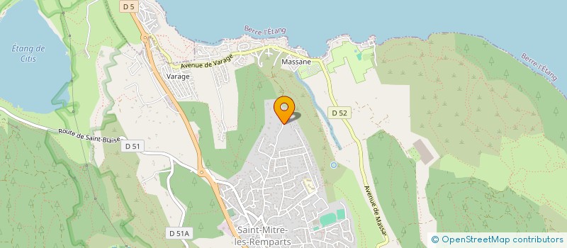 localisation de l'entreprise LES HAUTS DE SAINT MITRE  SAINT-MITRE-LES-REMPARTS