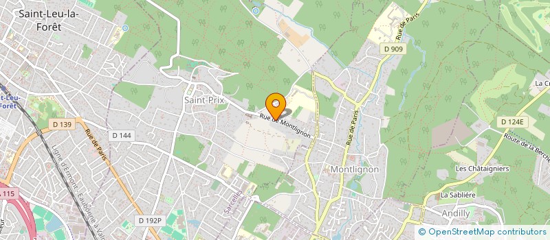 localisation de l'entreprise LES HAUTS DE SAINT-PRIX à SAINT-PRIX