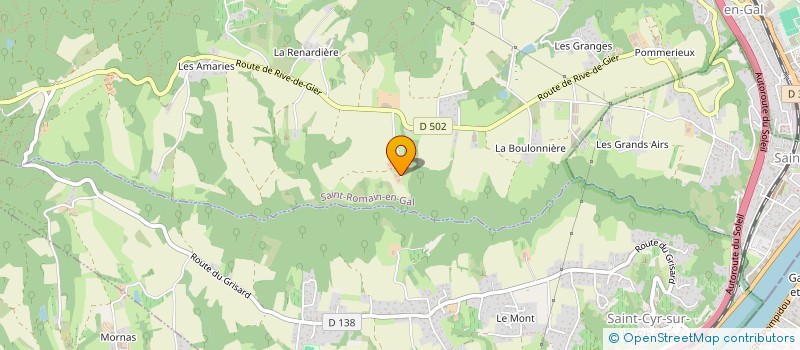 localisation de l'entreprise LES HAUTS DE SAINT ROMAIN à SAINT-ROMAIN-EN-GAL