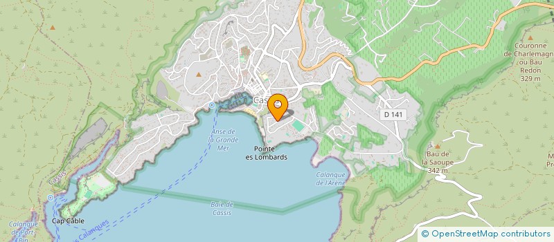 localisation de l'entreprise LES HAUTS DE SAINTE CROIX à CASSIS