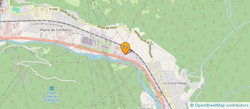 localisation de l'entreprise LES HAUTS DE SALINS  TOURS-EN-SAVOIE