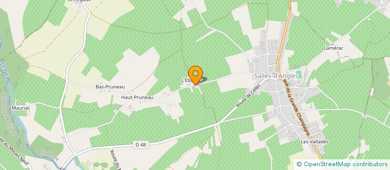 localisation de l'entreprise LES HAUTS DE SALLES  SALLES-D'ANGLES