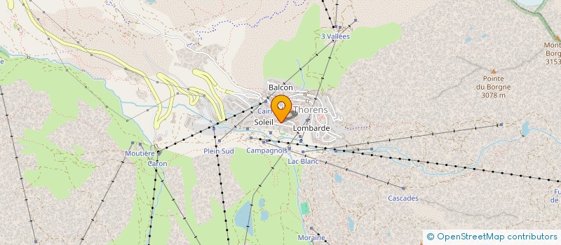 localisation de l'entreprise LES HAUTS DE SILVERALP  LES BELLEVILLE