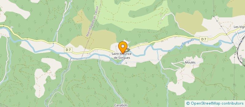 localisation de l'entreprise LES HAUTS DE SORGUES  FONDAMENTE