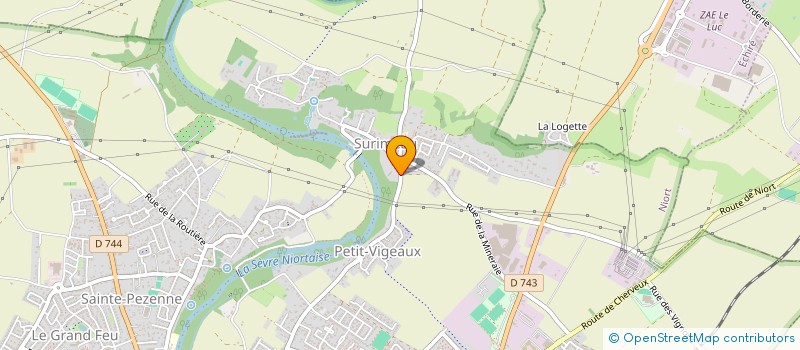 localisation de l'entreprise LES HAUTS DE SURIMEAU à NIORT