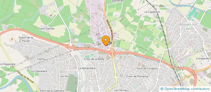 localisation de l'entreprise LES HAUTS DE TOURBES  BEZIERS