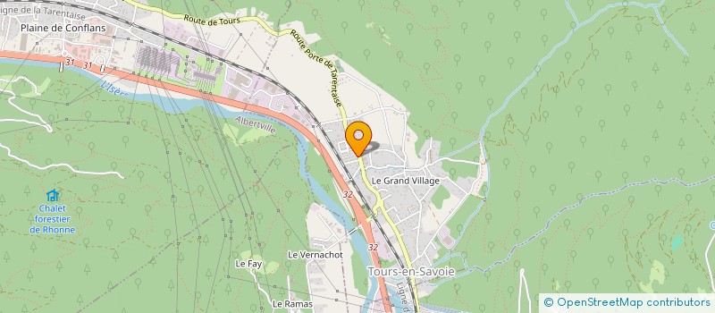 localisation de l'entreprise LES HAUTS DE VAL THORENS  TOURS-EN-SAVOIE