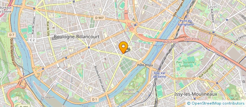 localisation de l'entreprise LES HAUTS DE VERTBOIS à BOULOGNE-BILLANCOURT