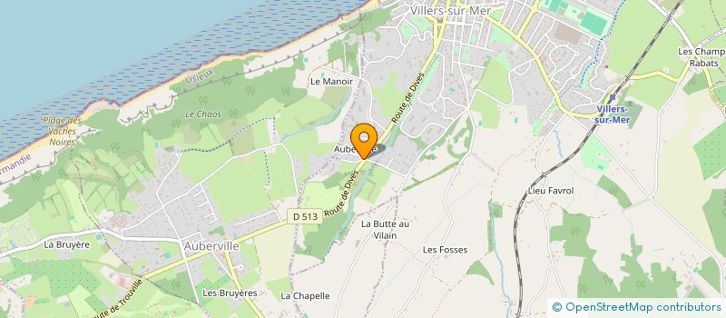 localisation de l'entreprise LES HAUTS-DE-VILLERS S.C.  VILLERS-SUR-MER