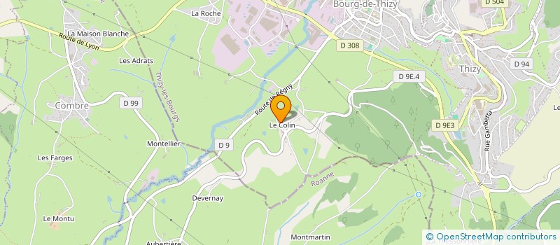 localisation de l'entreprise LES HAUTS DE VINDRY  COURS