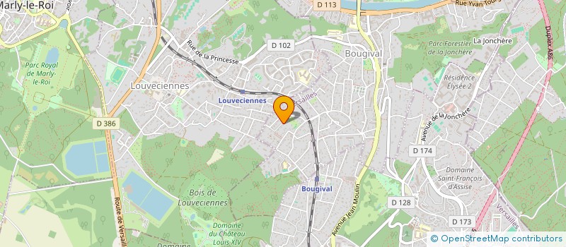 localisation de l'entreprise LES HAUTS DIMANCHES  BOUGIVAL