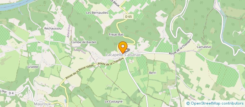 localisation de l'entreprise LES HAUTS DU BELVEDERE  PUY L'EVEQUE