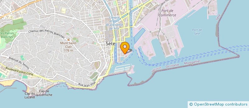 localisation de l'entreprise LES HAUTS DU BOIS SCI  SETE