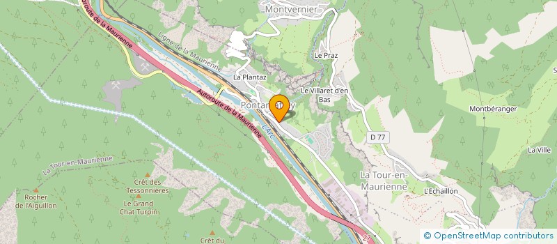 localisation de l'entreprise LES HAUTS DU CHOSALET  LA TOUR-EN-MAURIENNE