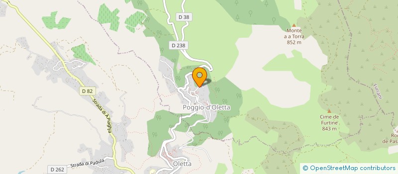 localisation de l'entreprise LES HAUTS DU CIGALON à OLETTA