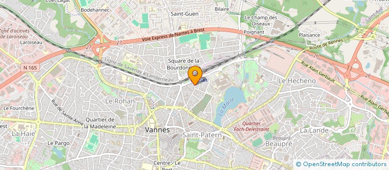 localisation de l'entreprise LES HAUTS DU COSSAY à VANNES