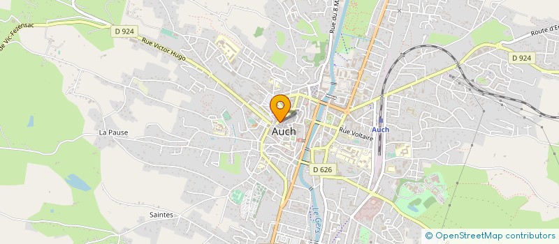 localisation de l'entreprise LES HAUTS DU COUGET à AUCH
