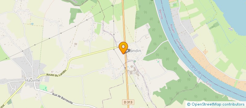 localisation de l'entreprise LES HAUTS DU JARDIN  HAUVILLE