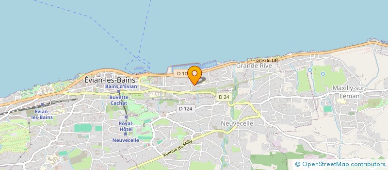 localisation de l'entreprise LES HAUTS DU LAC  EVIAN-LES-BAINS