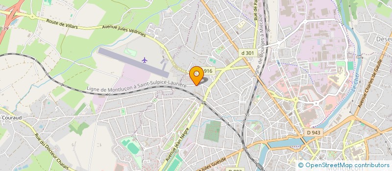 localisation de l'entreprise LES HAUTS DU MAINE à MONTLUCON