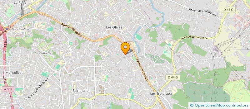 localisation de l'entreprise LES HAUTS DU MERLAN à MARSEILLE
