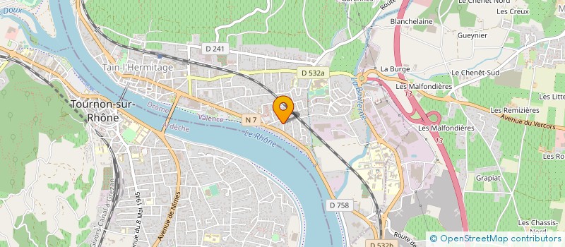 localisation de l'entreprise LES HAUTS DU MIALAN  TAIN-L'HERMITAGE