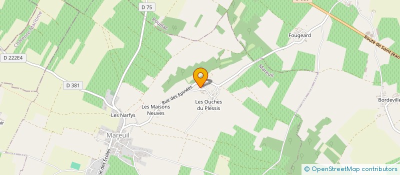 localisation de l'entreprise LES HAUTS DU PLESSIS à MAREUIL