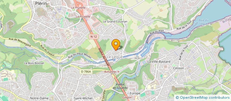 localisation de l'entreprise LES HAUTS DU PORT  PLERIN