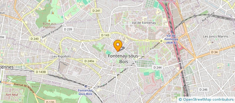 localisation de l'entreprise LES HAUTS DU VILLAGE  PARIS