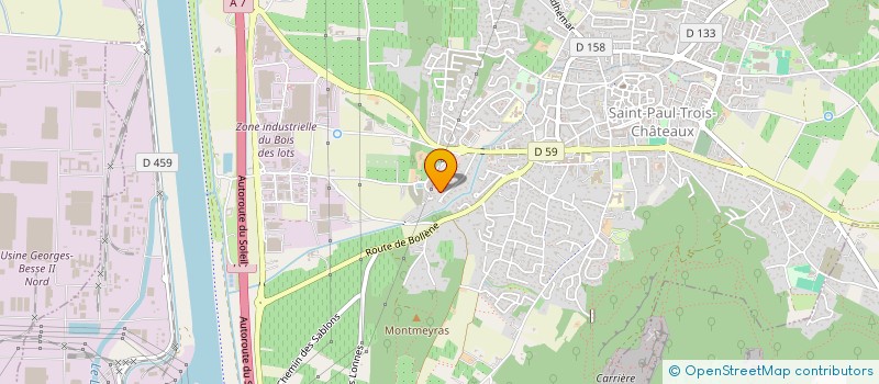 localisation de l'entreprise LES HAUTS PARLEURS  SAINT-PAUL-TROIS-CHATEAUX