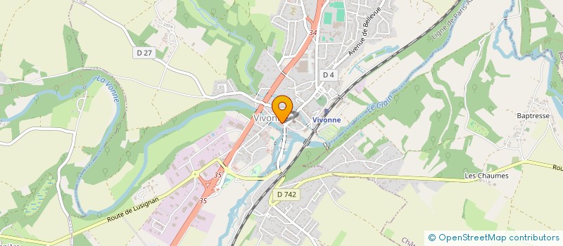 localisation de l'entreprise LES HAUTS PARLEURS  VIVONNE