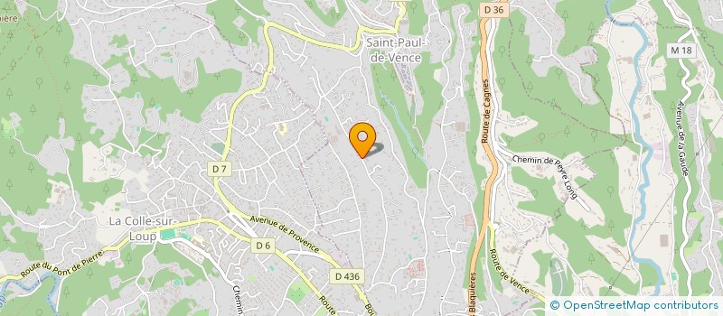 localisation de l'entreprise LES HAUTS PINS  LA COLLE-SUR-LOUP