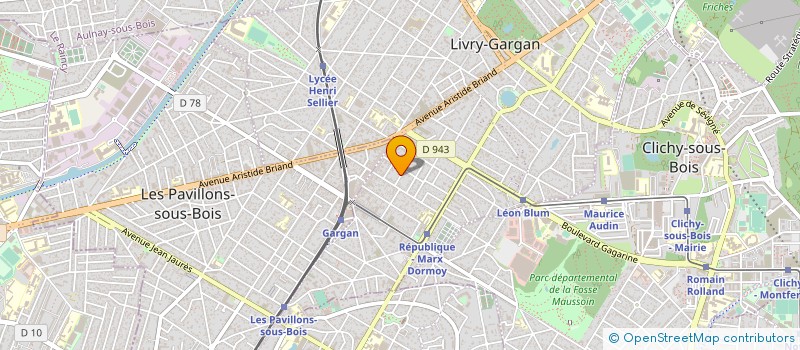 localisation de l'entreprise LES HAUTS PLATEAUX  LIVRY-GARGAN