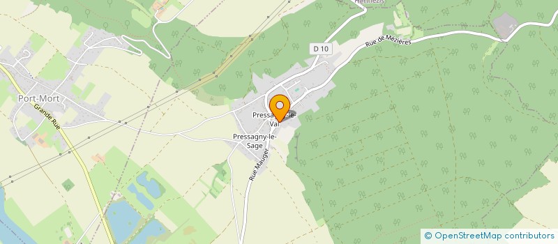 localisation de l'entreprise LES HAUTS PRES  NOTRE-DAME-DE-L'ISLE