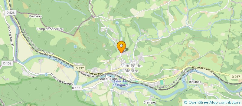 localisation de l'entreprise LES HAUTS PY'RAID'NEENS  SAINT-PE-DE-BIGORRE
